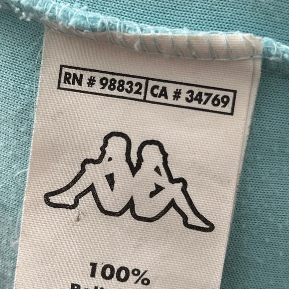 Kappa Vintage Light Blue Fleece Sleeveless Vest size medium - Picture 5 of 6